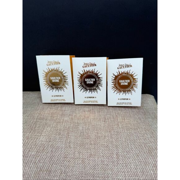 JEAN PAUL GAULTIER “GAULTIER DIVINE INTENSE” WOMENS LE PARFUM 3 SAMPLES NEW - Picture 1 of 4